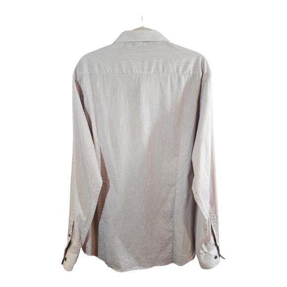 7Diamonds Melange Stretch Origins Long Sleeve Button-front Shirt Work Men's XXL - Picture 5 of 7